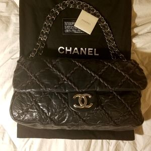 ⛔SOLD⛔:CHANEL Ultra Stitch Maxi Leather Shoulder Bag